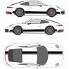 Porsche doubles bandes integrales kit complet autocollant sticker Fun Stickers