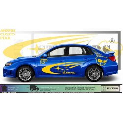 Subaru Impreza WRC Rally PIG Cochon kit autocollants Fun Stickers