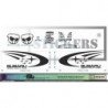 Subaru Impreza WRC Rally PIG Cochon kit autocollants Fun Stickers
