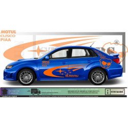 Subaru Impreza WRC Rally PIG Cochon kit autocollants Fun Stickers