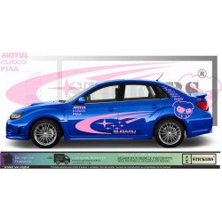 Subaru Impreza WRC Rally PIG Cochon kit autocollants Fun Stickers