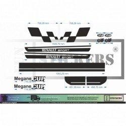 Renault Megane Cup - Complete Kit - Tuning Sticker Sticker Graphic Decals