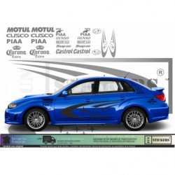 Subaru Impreza WRC Rally Corona kit sponsoring autocollants Fun Stickers