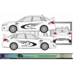 Subaru Impreza WRC Rally Corona kit sponsoring autocollants Fun Stickers