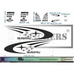Subaru Impreza WRC Rally Corona kit sponsoring autocollants Fun Stickers