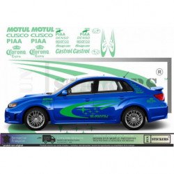 Subaru Impreza WRC Rally Corona kit sponsoring autocollants Fun Stickers