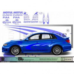 Subaru Impreza WRC Rally Corona kit sponsoring autocollants Fun Stickers