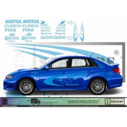 Subaru Impreza WRC Rally Corona kit sponsoring autocollants Fun Stickers
