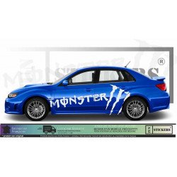 Subaru Impreza WRC Rally Monster Energy sponsoring autocollants stickers Fun Stickers