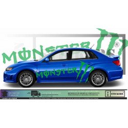 Subaru Impreza WRC Rally Monster Energy sponsoring autocollants stickers Fun Stickers