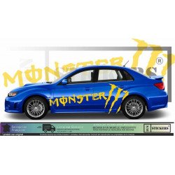 Subaru Impreza WRC Rally Monster Energy sponsoring autocollants stickers Fun Stickers