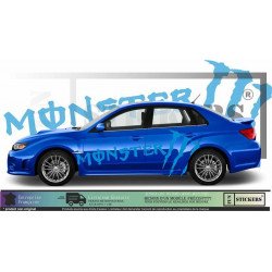 Subaru Impreza WRC Rally Monster Energy sponsoring autocollants stickers Fun Stickers