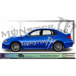 Subaru Impreza WRC Rally Monster Energy sponsoring autocollants stickers Fun Stickers