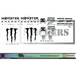 Subaru Impreza WRC Rally Monster Energy Edition sponsoring kit Fun Stickers