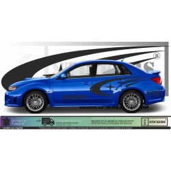Subaru kit team complet autocollant rallye style WRT Fun Stickers