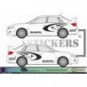 Subaru kit team complet autocollant rallye style WRT Fun Stickers