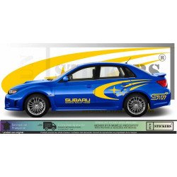 Subaru kit team complet autocollant rallye style WRT Fun Stickers