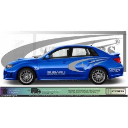 Subaru kit team complet autocollant rallye style WRT Fun Stickers