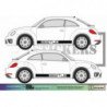 VW New Beetle bande laterale kit complet autocollant sticker Fun Stickers