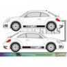 Volkswagen VW New beetle bande latérale -  - Kit Complet - voiture Sticker Autocollant Graphic Decals