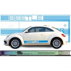 VW New Beetle bande laterale kit complet autocollant sticker Fun Stickers