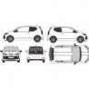 VW Up bandes capot toit hayon laterales kit complet autocollant Fun Stickers