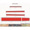 VW Up bandes capot toit hayon laterales kit complet autocollant Fun Stickers