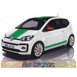 VW Up bandes capot toit hayon laterales kit complet autocollant Fun Stickers