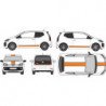 VW Up bandes capot toit hayon laterales kit complet autocollant Fun Stickers