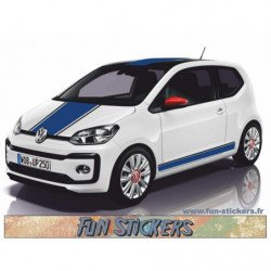 Volkwagen VW Up bandes capot toit hayon latérales -  - Kit Complet - voiture Sticker Autocollant Graphic Decals