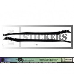 Dodge Challenger bandes laterales kit complet autocollant sticker Fun Stickers