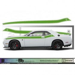 DODGE CHALLENGER Bandes latérales -  - Kit Complet - voiture Sticker Autocollant Graphic Decals