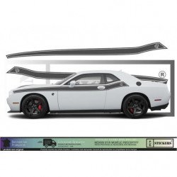 DODGE CHALLENGER Bandes latérales -  - Kit Complet - voiture Sticker Autocollant Graphic Decals