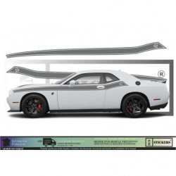 Dodge Challenger bandes laterales kit complet autocollant sticker Fun Stickers