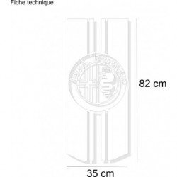 Alfa Romeo Mito 147 bande capot autocollante kit complet Fun Stickers