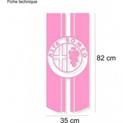 Alfa Romeo Mito 147 bande capot autocollante kit complet Fun Stickers