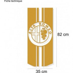 Alfa Romeo Mito 147 bande capot autocollante kit complet Fun Stickers