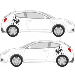 ALFA ROMEO Bandes latérales -  - Kit Complet - voiture Sticker Autocollant Graphic Decals