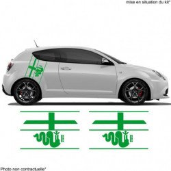 Alfa Romeo bandes laterales kit complet autocollant sticker Fun Stickers