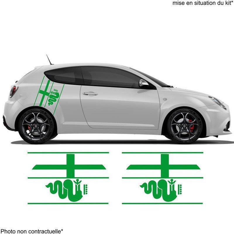 Alfa Romeo bandes laterales kit complet autocollant sticker Fun Stickers