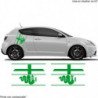 Alfa Romeo bandes laterales kit complet autocollant sticker Fun Stickers