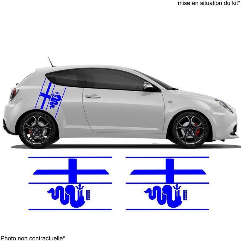Alfa Romeo bandes laterales kit complet autocollant sticker Fun Stickers
