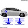 Alfa Romeo bandes laterales kit complet autocollant sticker Fun Stickers