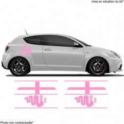 Alfa Romeo bandes laterales kit complet autocollant sticker Fun Stickers