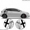 Alfa romeo logo rond latérale X 2 -  - Kit Complet - voiture Sticker Autocollant Graphic Decals