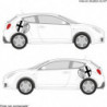 Alfa romeo logo rond latérale X 2 -  - Kit Complet - voiture Sticker Autocollant Graphic Decals