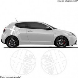 Alfa Romeo logo rond lateral x2 kit autocollant Fun Stickers