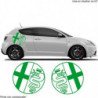 Alfa Romeo logo rond lateral x2 kit autocollant Fun Stickers