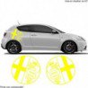 Alfa Romeo logo rond lateral x2 kit autocollant Fun Stickers