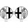 Alfa Romeo logo rond lateral x2 kit autocollant Fun Stickers